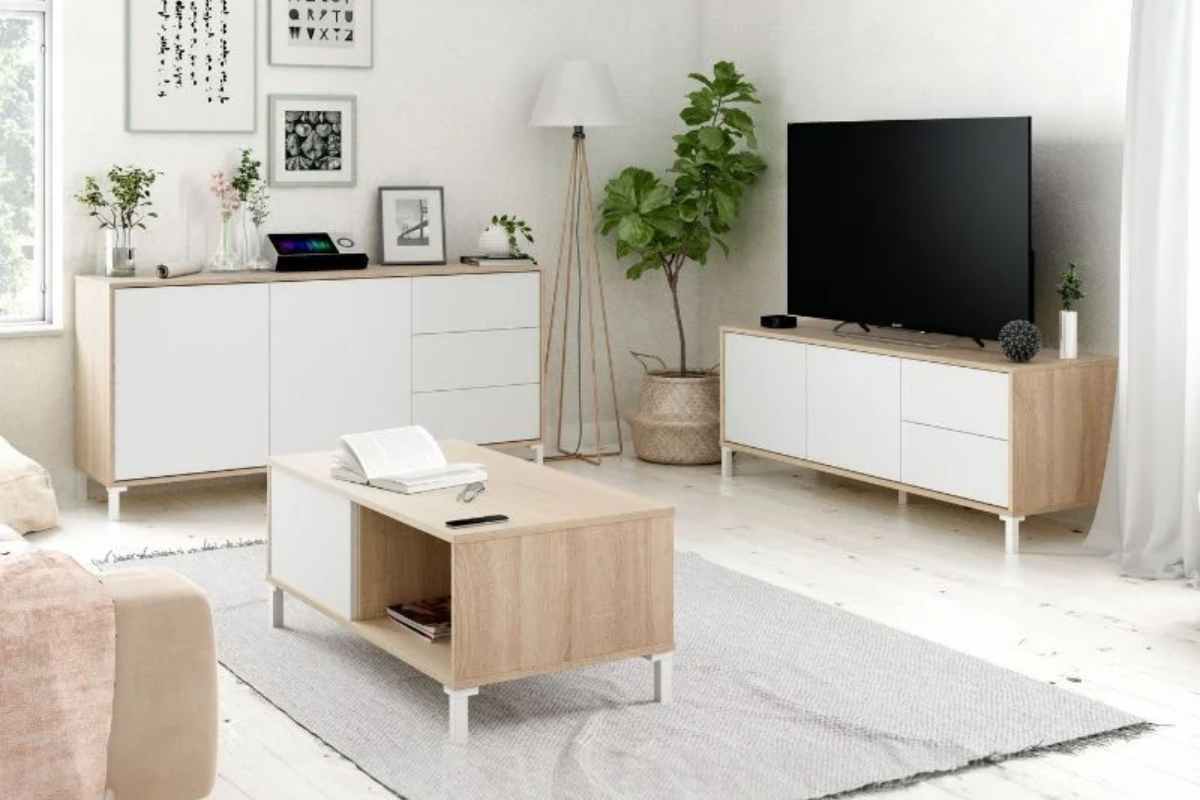 Ventajas de elegir muebles de TV para pared en tonos neutros para tu decoración