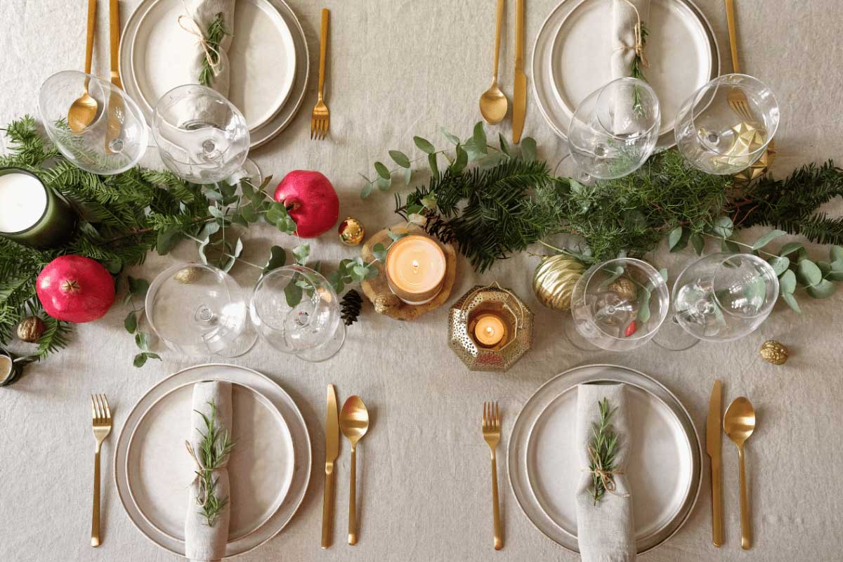 Tips para decorar tu mesa en Navidad